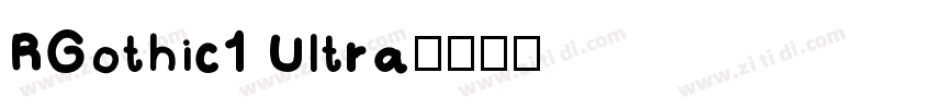 RGothic1 Ultra字体转换